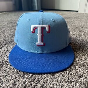 Texas Rangers Kids Blue Baseball Cap